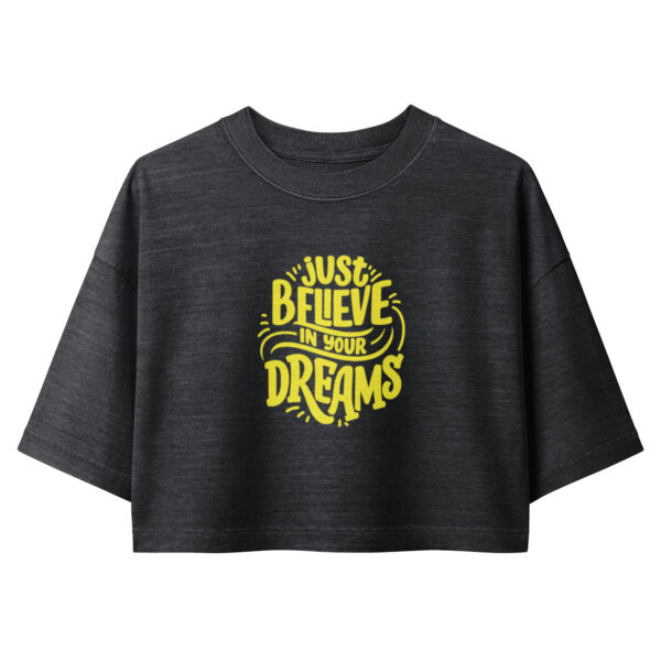 Women’s garment dye cropped tee