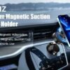 Magnetic Suction Phone Holder – Foldable & Adjustable 360° Magnetic Mount for Car, Bathroom, Kitchen, Gym & Office